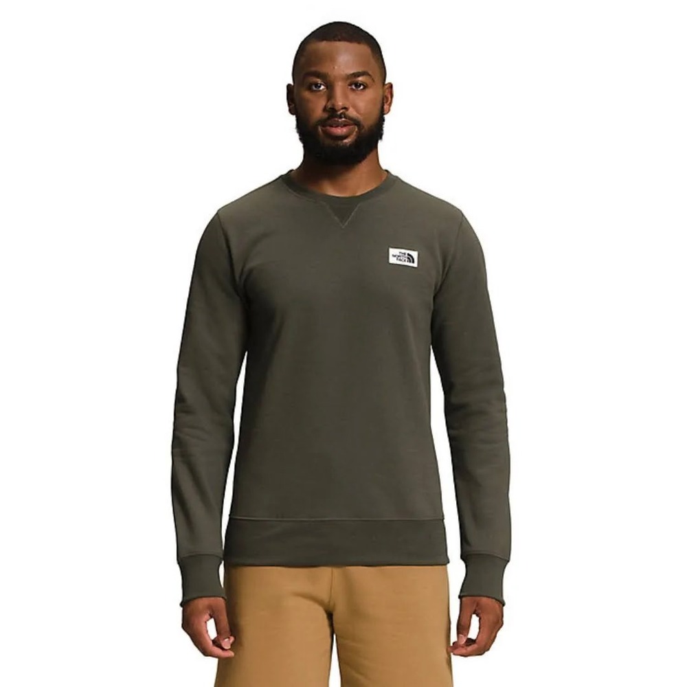 The North‎ Face Heritage Patch Crew Sweatshirt New Taupe Green XXL New With Tags